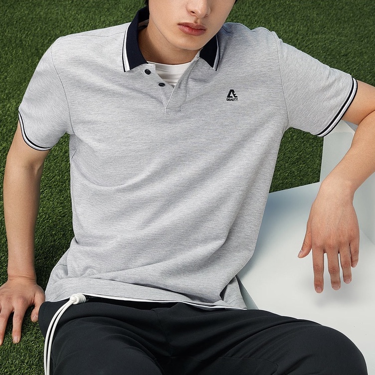 HLA - Áo Thun Polo Nam Gentle Pure Color Short Sleeve POLO Shirt