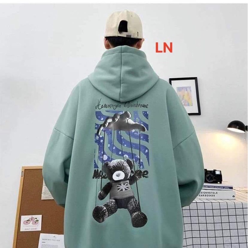Áo hoodie bàn tay sau lưng LN11