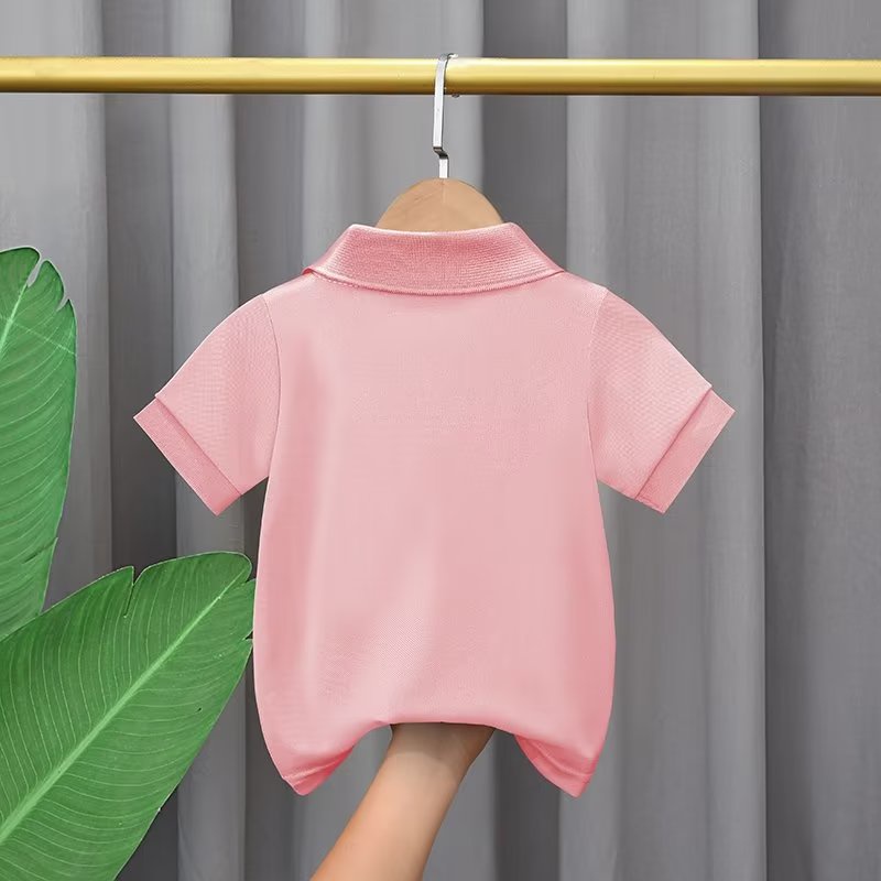 Áo thun polo BXPB tay ngắn dáng rộng thoải mái thời trang mùa hè cho bé