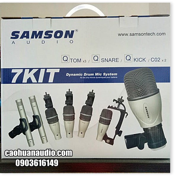 Bộ 7 micro trống Samson 7kit / Micro Drum