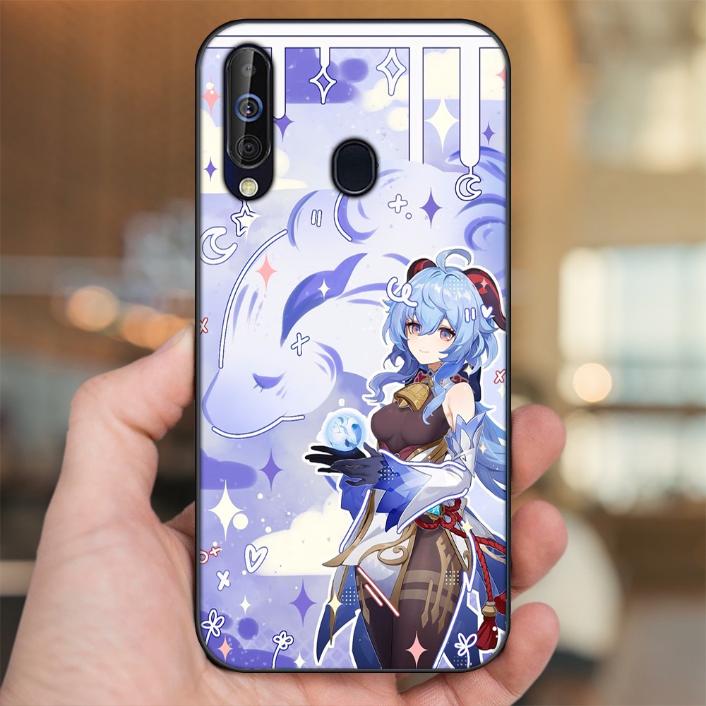 Ốp lưng Samsung A8s, A60, M30 viền đen in hình Ganyu Genshin Impact