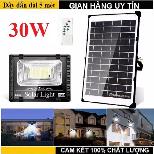 ĐÈN LED NĂNG LƯỢNG MẶT TRỜI NGOÀI TRỜI NGOÀI ĐƯỜNG CẢM ỨNG CẢM BIẾN HỒNG NGOẠI GẮN TREO TƯỜNG 30W