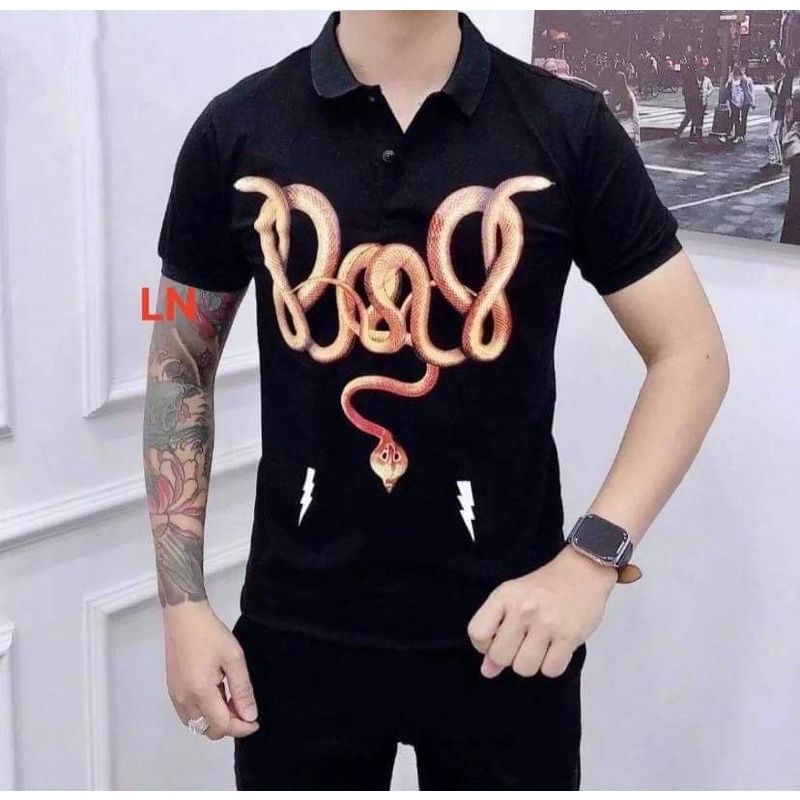 Áo polo rắn 5D LN12