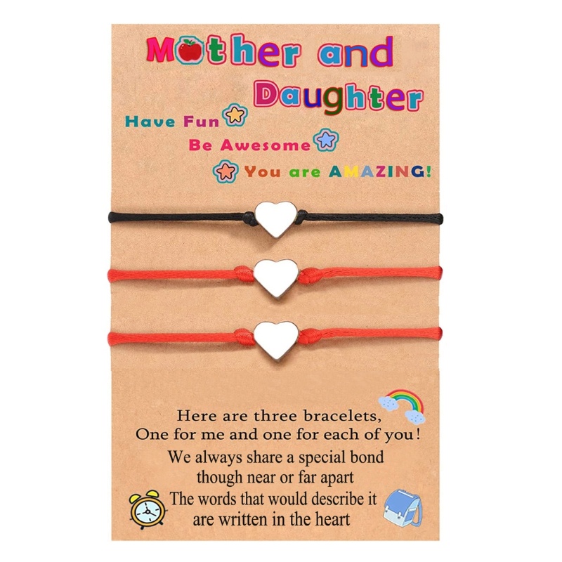 Set 3 Vòng Tay Tình Bạn Bện Dây Có Thể Điều Chỉnh Kích Cỡ