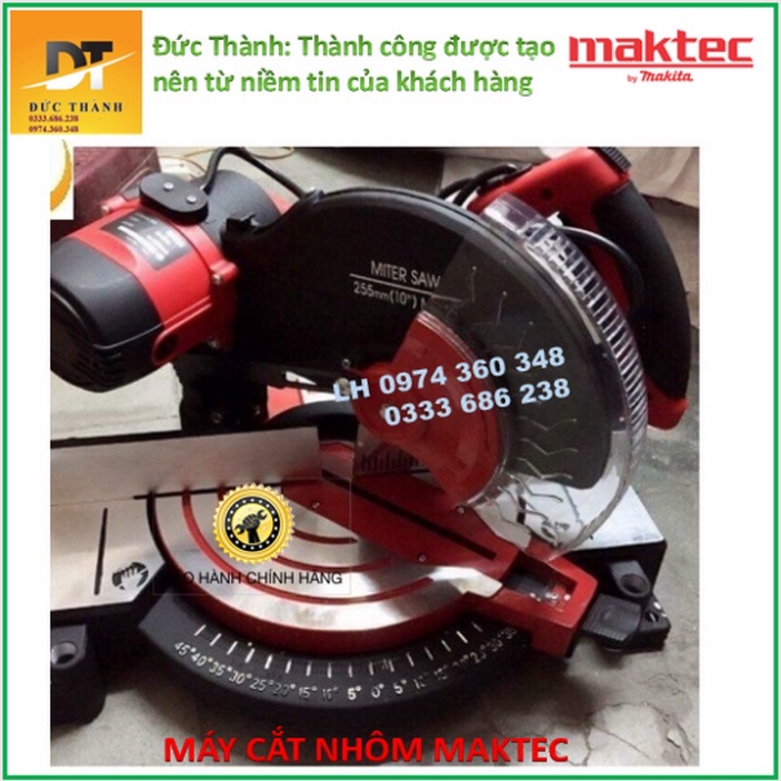 Chính hãng Máy cắt nhôm Maktec MT255. Công suất 1800W