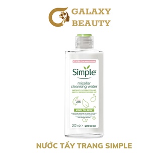 Nước Tẩy Trang Dịu Nhẹ Simple Kind To Skin Micellar Water 200ml