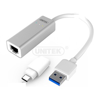 _cáp chuyển đổi usb 3.0 gigabit + 1 đầu usb chuẩn c cho macbook 2015 unitek y-3464a