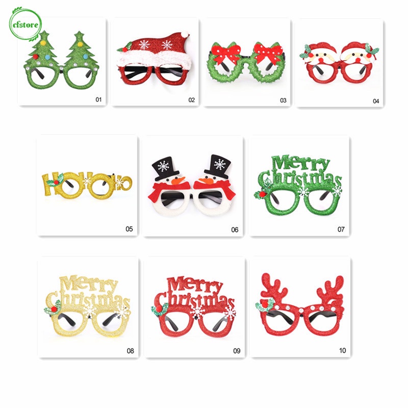 Mắt kính họa tiết giáng sinh dễ thương bắt mắt sành điệu