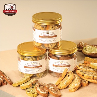 Bánh Biscotti Nguyên Cám Bazanland Hũ 130g, Bánh Ăn Kiêng Siêu Hạt Chuẩn Healthy