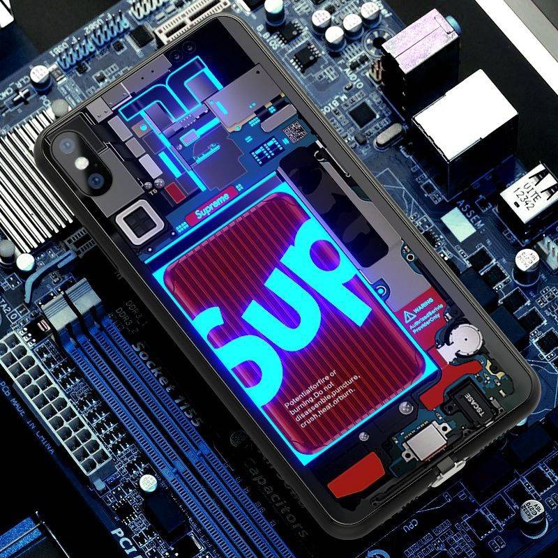 Vỏ điện thoại phát sáng, điều khiển bằng giọng nói, sáng tạo trí thun ngắn tay