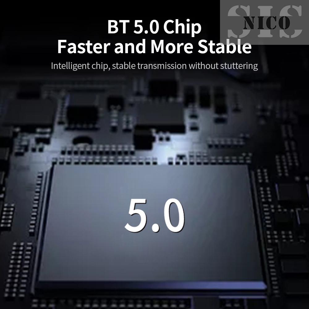 Bộ Thu Phát Âm Thanh Bt 5.0 2 Trong 1 Có Màn Hình Lcd 8 Chế Độ Đen | BigBuy360 - bigbuy360.vn