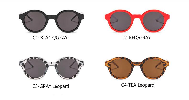 Kính mát gọng kim loại hình tròn phong cách thời trang retro