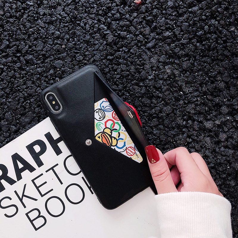 Ốp lưng Iphone có ngăn đựng card The Letter dành cho Iphone 7/7plus/8/8plus/x/xr/xs/11/12/13/pro/promax