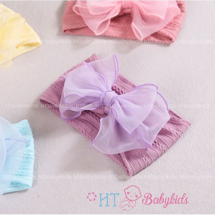 Turban Băng Đô Hoa Nơ Xinh Xắn Dành Cho Bé Gái