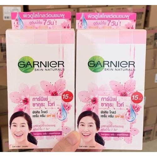 BÔ DƯỠNG DA CHỐNG NẮNG LÀM TRẮNG DA GARNIER CAO CẤP THÁI ( 1 HỘP 6 GÓI )