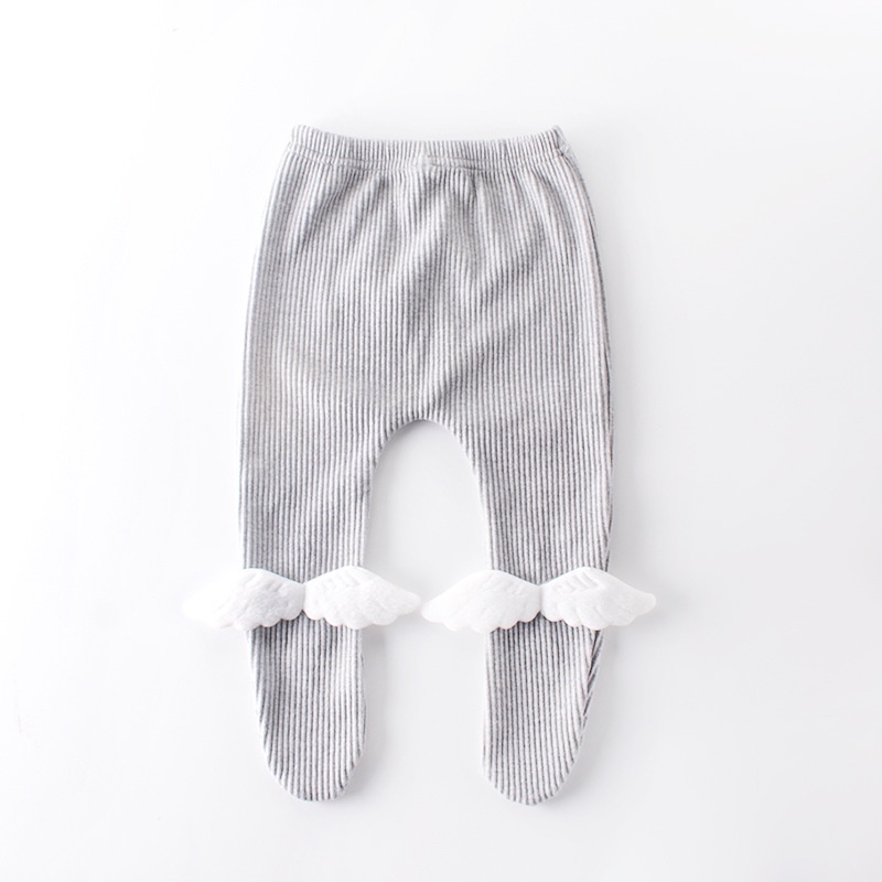 Quần Tất Cotton Đính Cánh Thiên Thần Dễ Thương Thời Trang Thu Đông 2023 Cho Bé