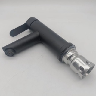 [Bán Chạy Trực Tiếp Từ Nhà Hàng Trong Một Tuần] Vòi Nước Đơn Bằng Thép Không Gỉ Màu Đen Cho Bồn Rửa Nhà Tắm