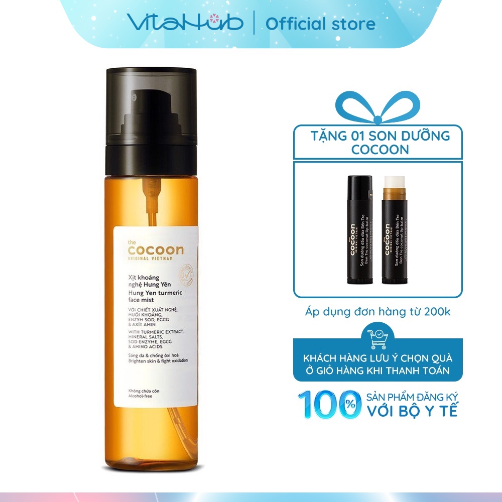 Xịt khoáng nghệ Hưng Yên Cocoon 130ml