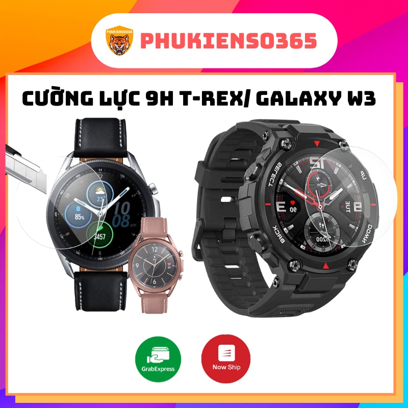 Kính cường lực 2.5D chống vỡ cho đồng hồ Amazfit T-REX, T-Rex Pro, Samsung Galaxy Watch 3 41mm 45mm