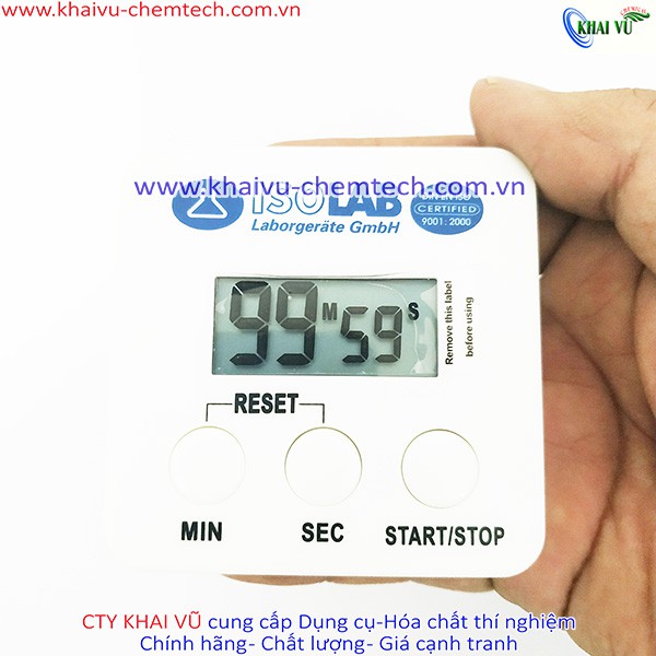 [Hãng ISOLAB- ĐỨC] Đồng hồ điện tử hẹn giờ đếm ngược thí nghiệm