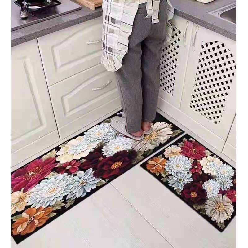 bộ 2 thảm nhà bếp