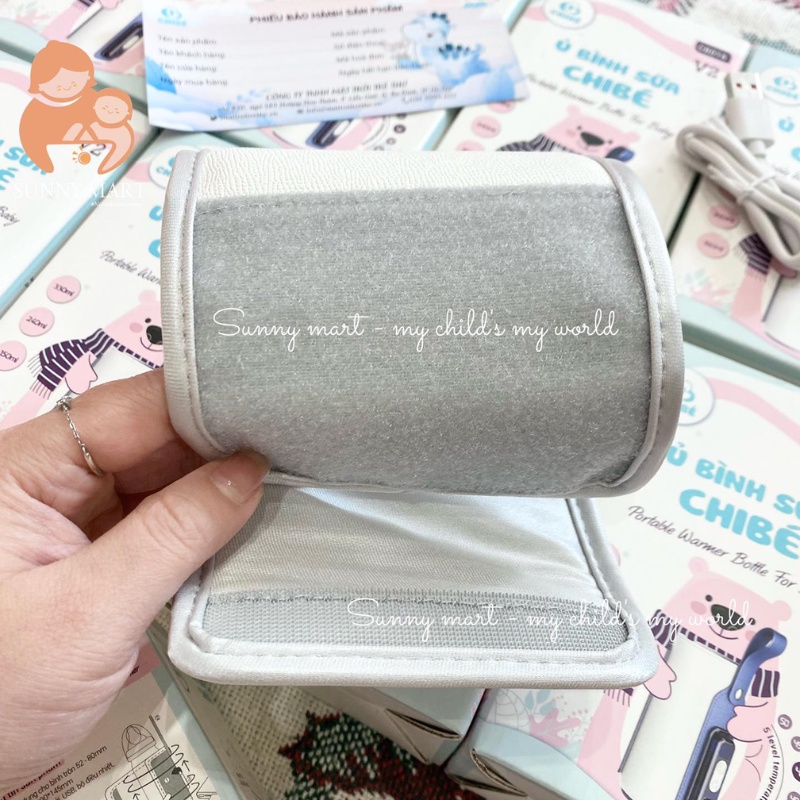 Bình hâm sữa, ủ bình sữa cho bé sơ sinh di động CHIBÉ CB016 cho bé, chính hãng - bảo hành 12 tháng