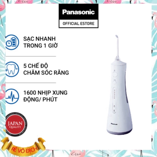 Máy Tăm Nước Cầm Tay Panasonic Công Nghệ Siêu Âm EW1511 - Làm Sạch Răng Nướu (SALE GIỜ VÀNG)