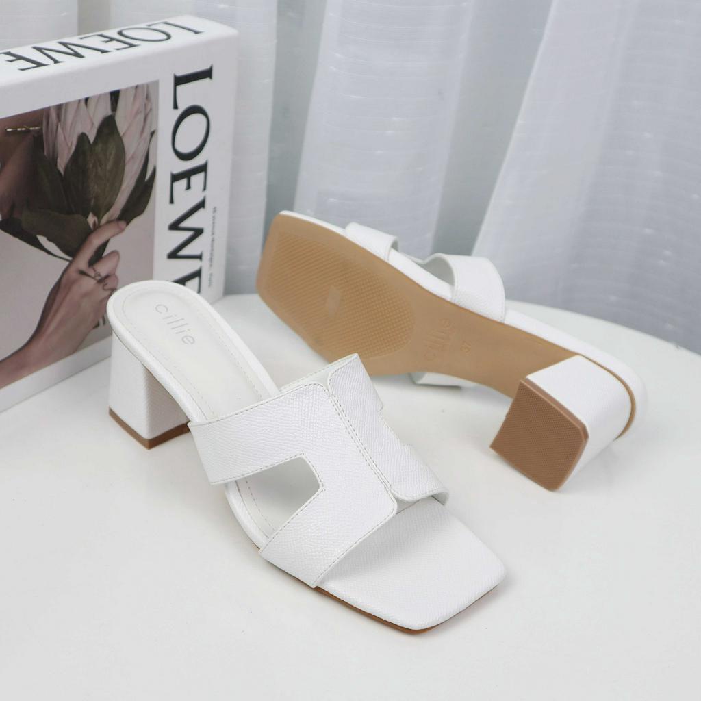 Guốc cao gót nữ hình chữ H thời trang cao 7cm 1185