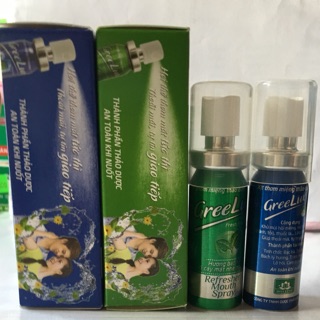 Xịt thơm miệng thảo dược GreeLux (thành phần thảo dược :an toàn khi nuốt-hơi thở thơm mát tức thì,tự tin giao tiếp)