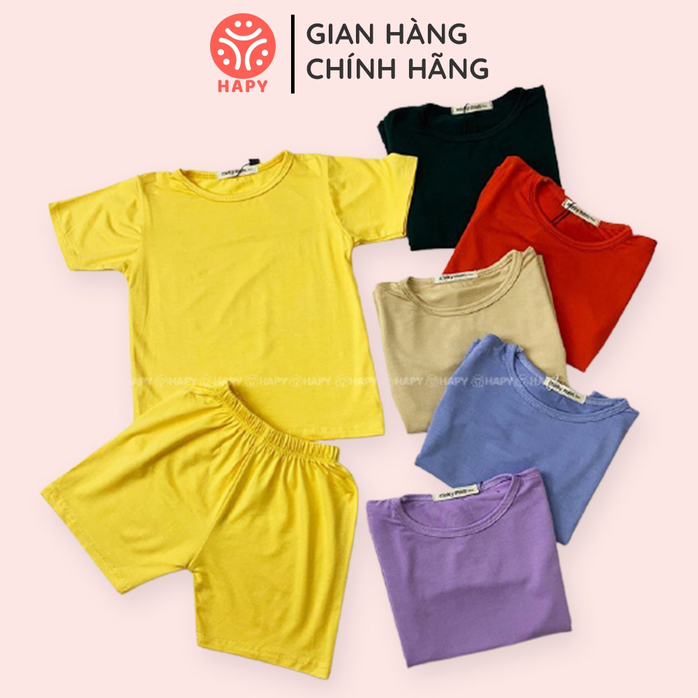 [XẢ KHO] Đồ Bộ Bé Gái / Trai Cotton Lạnh Màu Mới Hè 2021 Hàng Cao Cấp - HAPY HP501