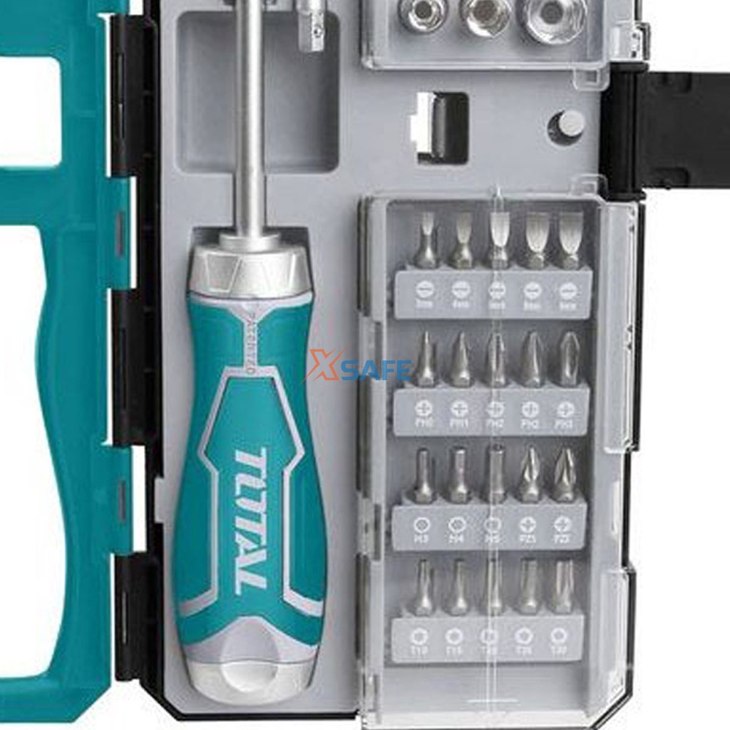 Bộ tua vít đa năng 33 chi tiết TOTAL TACSD30336 Bộ tuốc nơ vít 2 chiều thép hợp kim chắc chắn bền bỉ - chính hãng