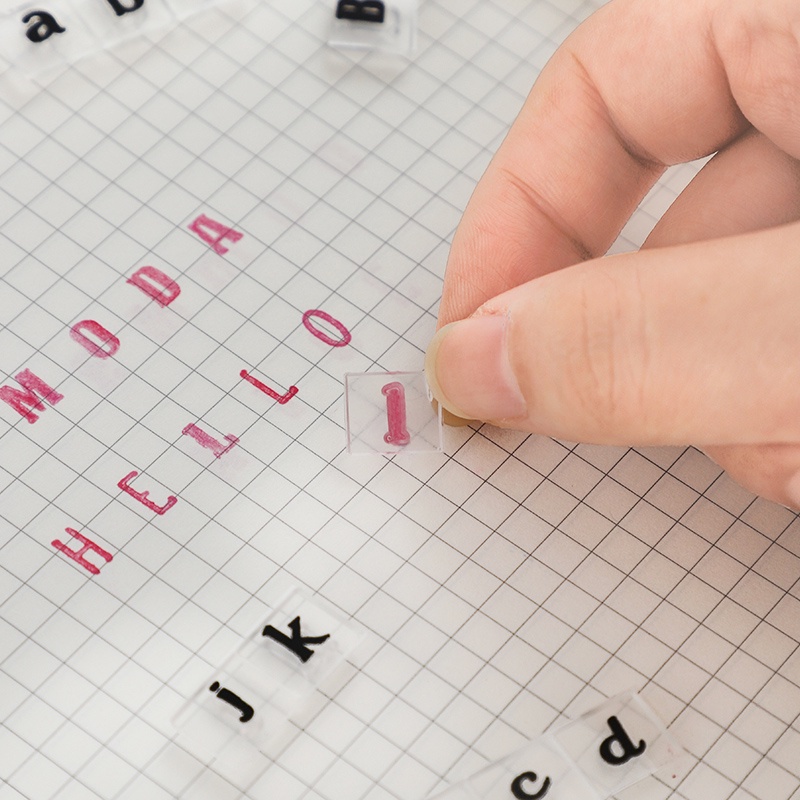 Con Dấu Trong Suốt In Chữ Cái Phong Cách Vintage Trang Trí Sổ Tay