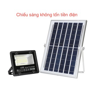 Đèn pha LED năng lượng mặt trời 50W solar light siêu sáng, có điều khiển từ xa, tuổi thọ cao - Bảo hành 12 tháng