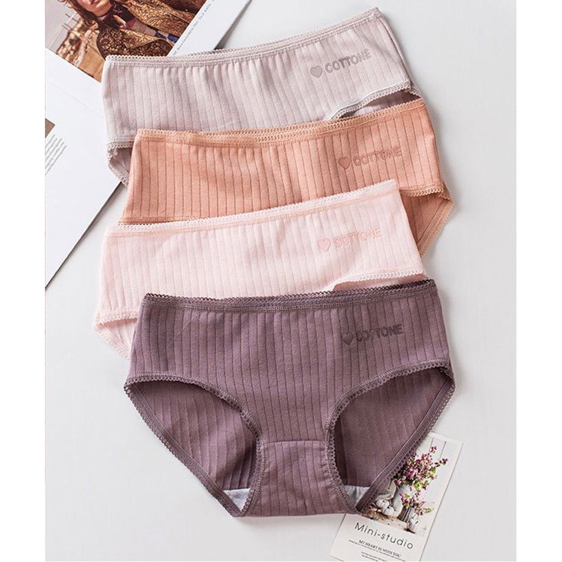 Qần Lót Nữ Cạp Viền Ren Kháng Khuẩn Cottony | BigBuy360 - bigbuy360.vn