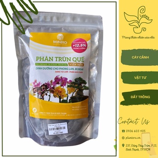 Phân trùn quế viên nén túi lưới minro 450g - phân hữu cơ - phân viên nén - phân trùn quế