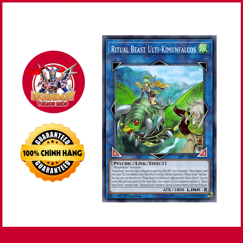 [EN-JP][Thẻ Bài Yugioh Chính Hãng] Ritual Beast Ulti-Kimunfalcos