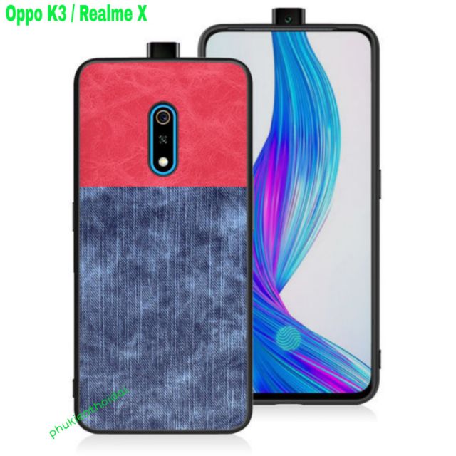 Ốp lưng Oppo K3 / Realme X chống sốc vân da bò thời trang cao cấp chất đẹp