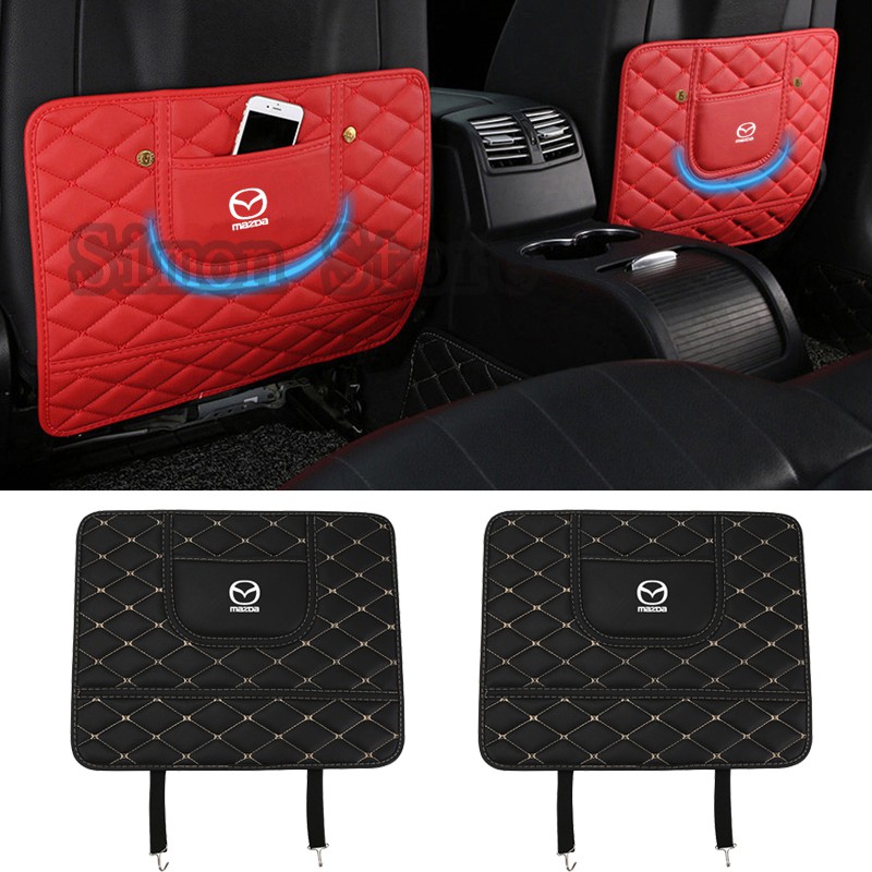 Set 2 tấm lót ghế ngồi xe hơi chống bẩn cho Mazda MS 3 323 626 Atenza Axela