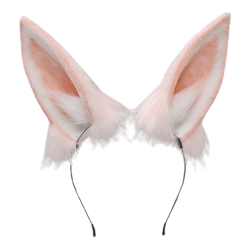 Băng đô tai mèo phối lông phong cách Lolita
