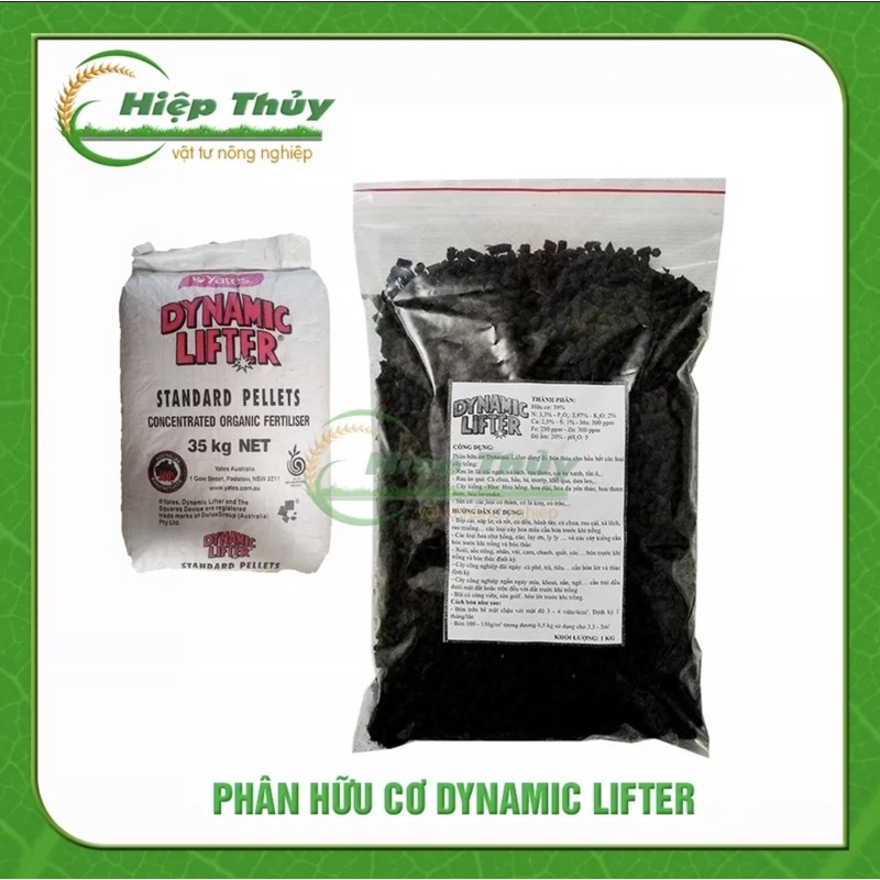 Phân Hữu Cơ Viên Nén Dynamic Lifter Úc chia lẻ 1Kg
