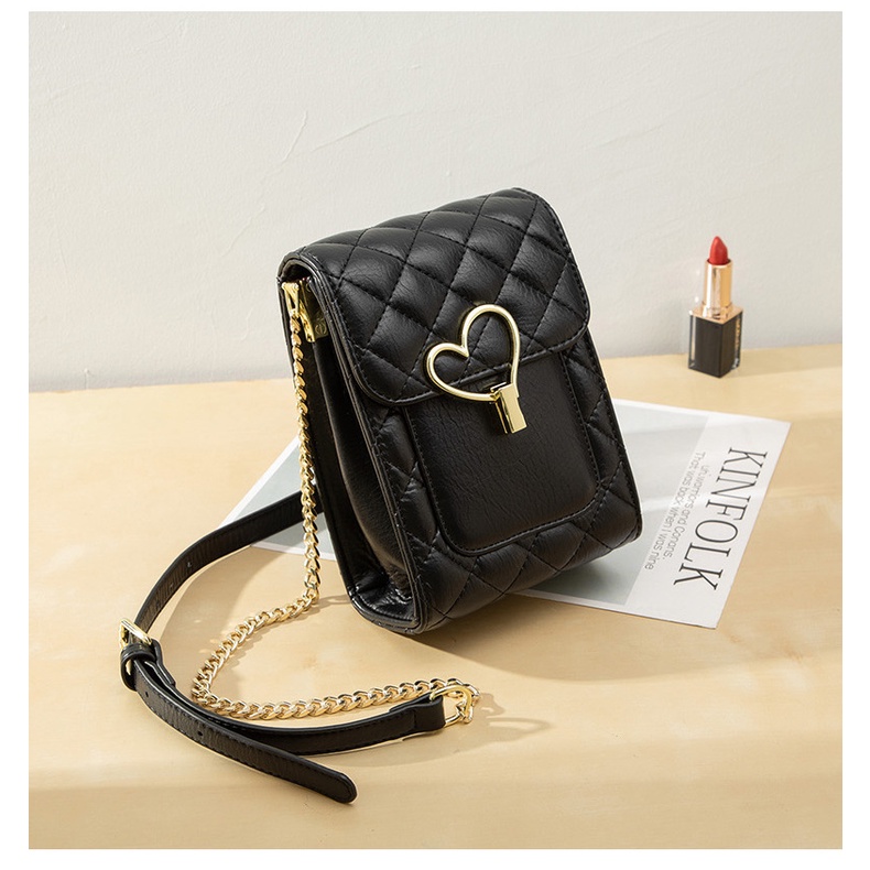 Túi Xách Nữ Xinh Đeo Chéo Túi Đựng Điện Thoại Khóa Trái Tim Superbag668 257