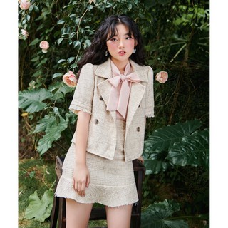 BLEUBIRD Áo khoác Tweed ngắn tay KELLY JACKET