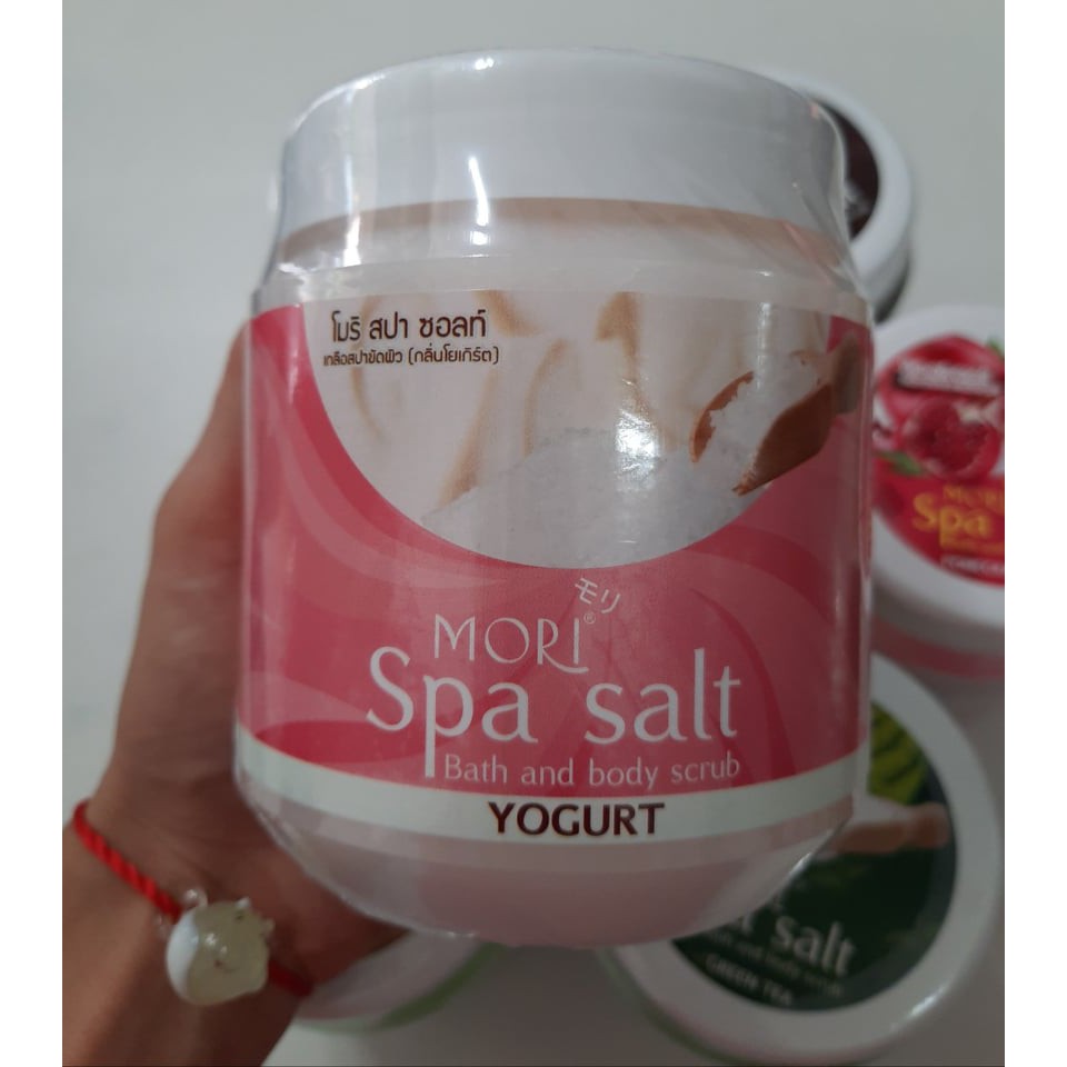 muối tắm tẩy tế bào chết mori Spa Salt-Hương SỮA CHUA (YOGURT) chính hãng thái lan 700gr