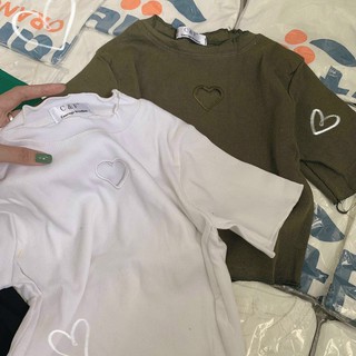 ÁO CROPTOP KHOÉT TIM BIÊN CUỐN