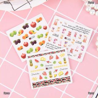 Bộ 18 Hình Dán Trang Trí Móng Tay Hình Trái Cây Xinh Xắn