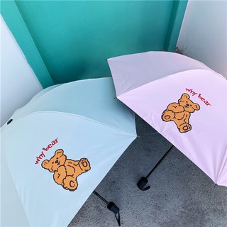 Ô Dù Gấp Che Mưa Hình Gấu Why Bear