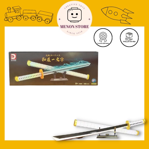 Đồ Chơi Lắp Ráp DK1509 Mô Hình Thanh Sấm Sét Wado Ichimonj Của Kiếm Sư Zoro Trong OnePiece (Non Lego)