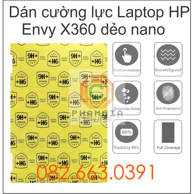 Dán màn hình cường lực dẻo nano Laptop HP Envy X360 (2021) 13.3 inch siêu bảo vệ