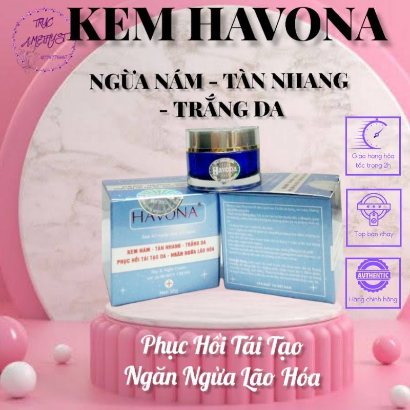 KEM NGỪA NÁM TRẮNG DA HAVONA (BLUE)