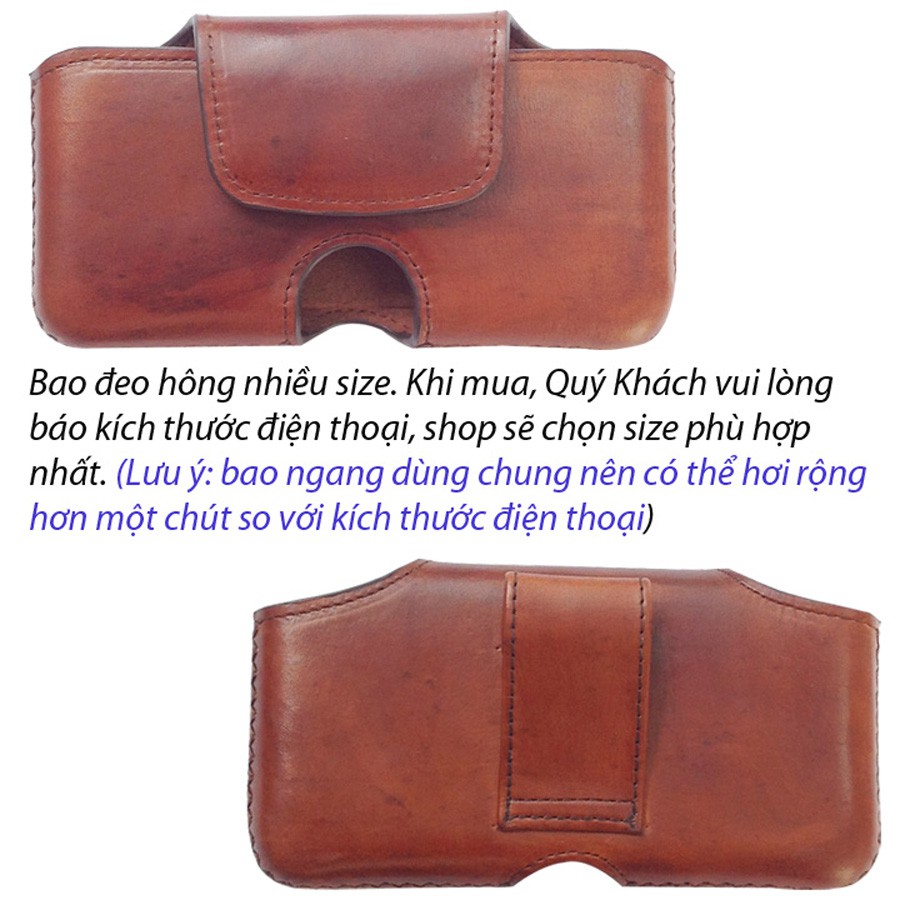 Bao Da Điện Thoại đeo thắt lưng- bao da iphone, bao da đựng ốp iphone | BigBuy360 - bigbuy360.vn
